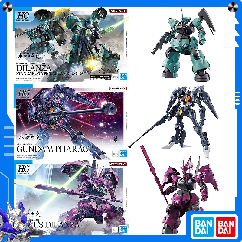

Оригинальный мобильный костюм Bandai 1/144 HG Dilanza Guel's Pharact The Witch From Mercury Gundam, аниме, сборная модель, коллекционные украшения