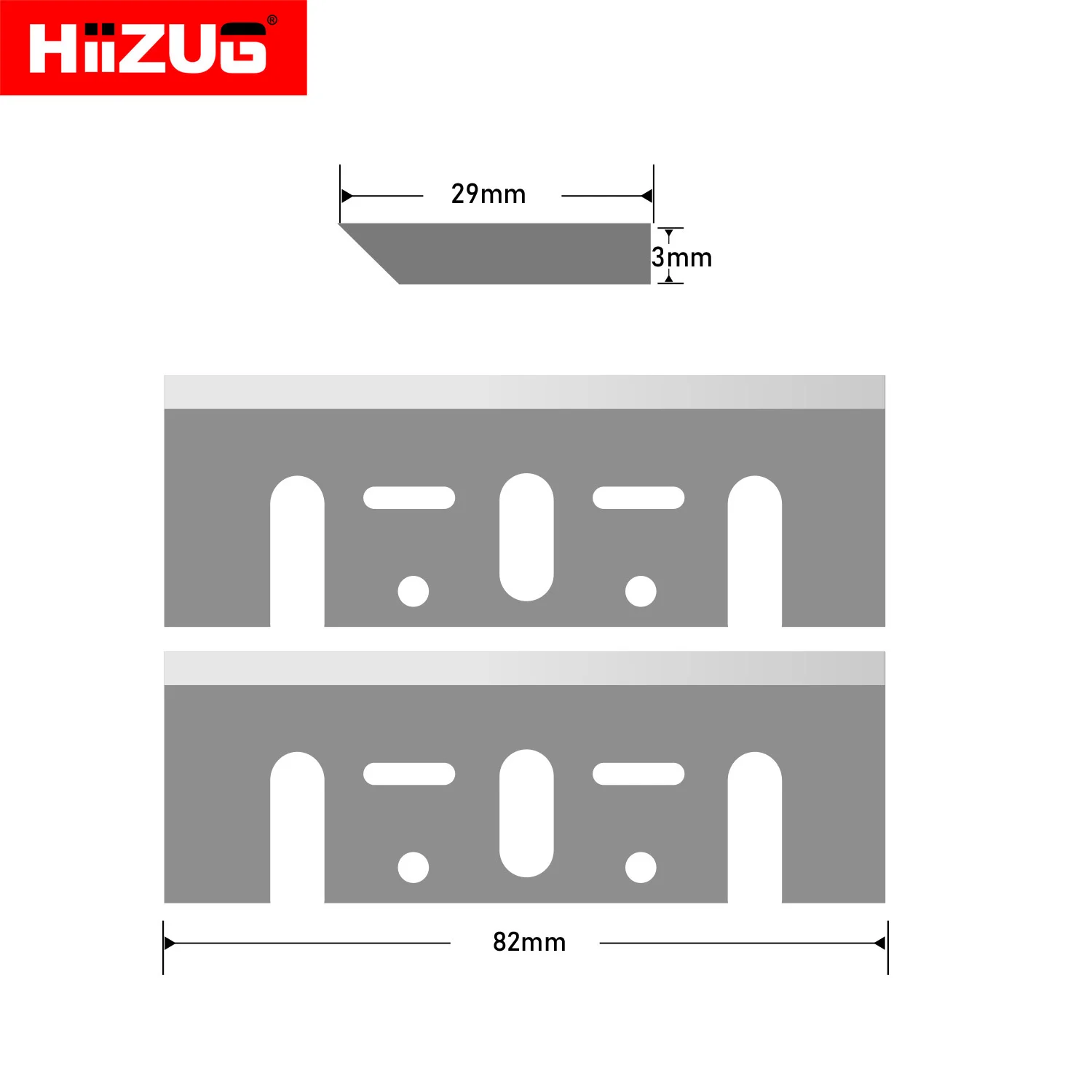 82mmx29mmx3mm TCT hoblík čepel pro dewalt D26676 DW680 makita 1900B HITACHI F20 Bosch PA1204 ryobi HL-82 kapesní hoblík 2ks