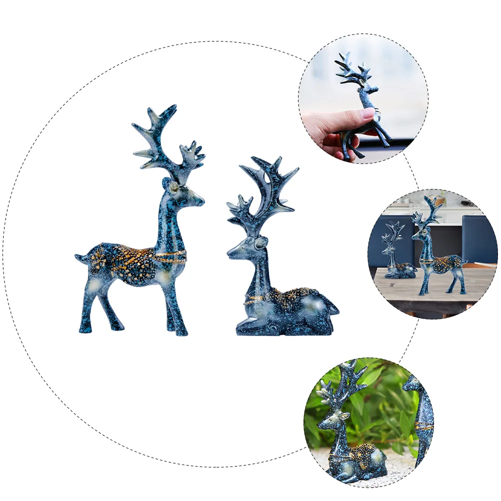 

2 Pcs Figurine Resin Decorative naments for Car Tabletop Car Auto Interior Decoration Decoration Living Room Office Gifts