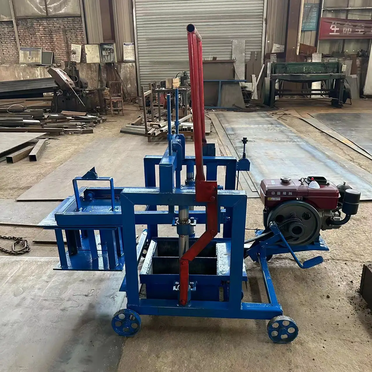 bricks making machine diesel engine block and mobile fly ash  block machine automatic brick making mini brick making machine