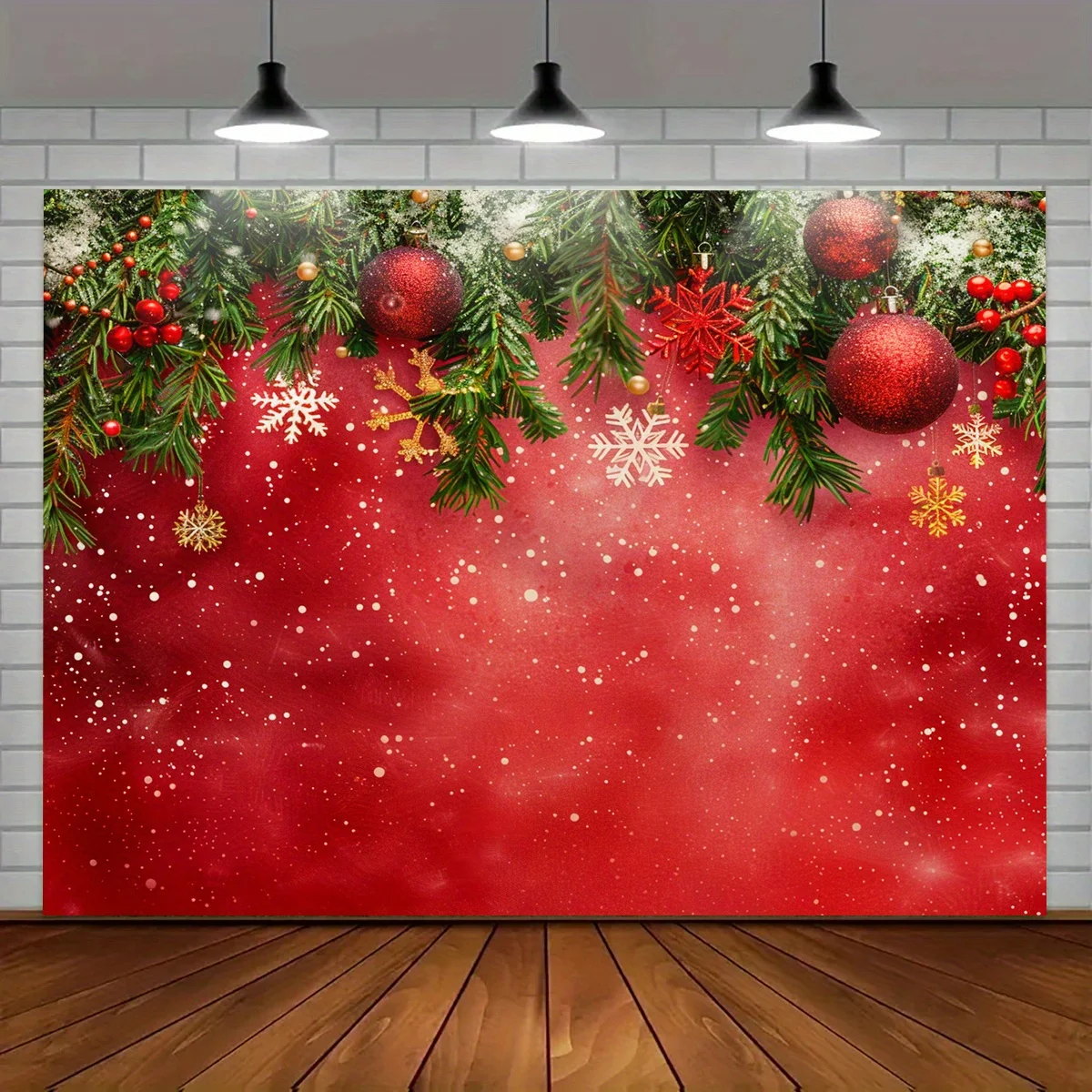 1 Christmas Winter Wonderland Background - Holiday Photography Background - Suitable for Room and Garden Decoration