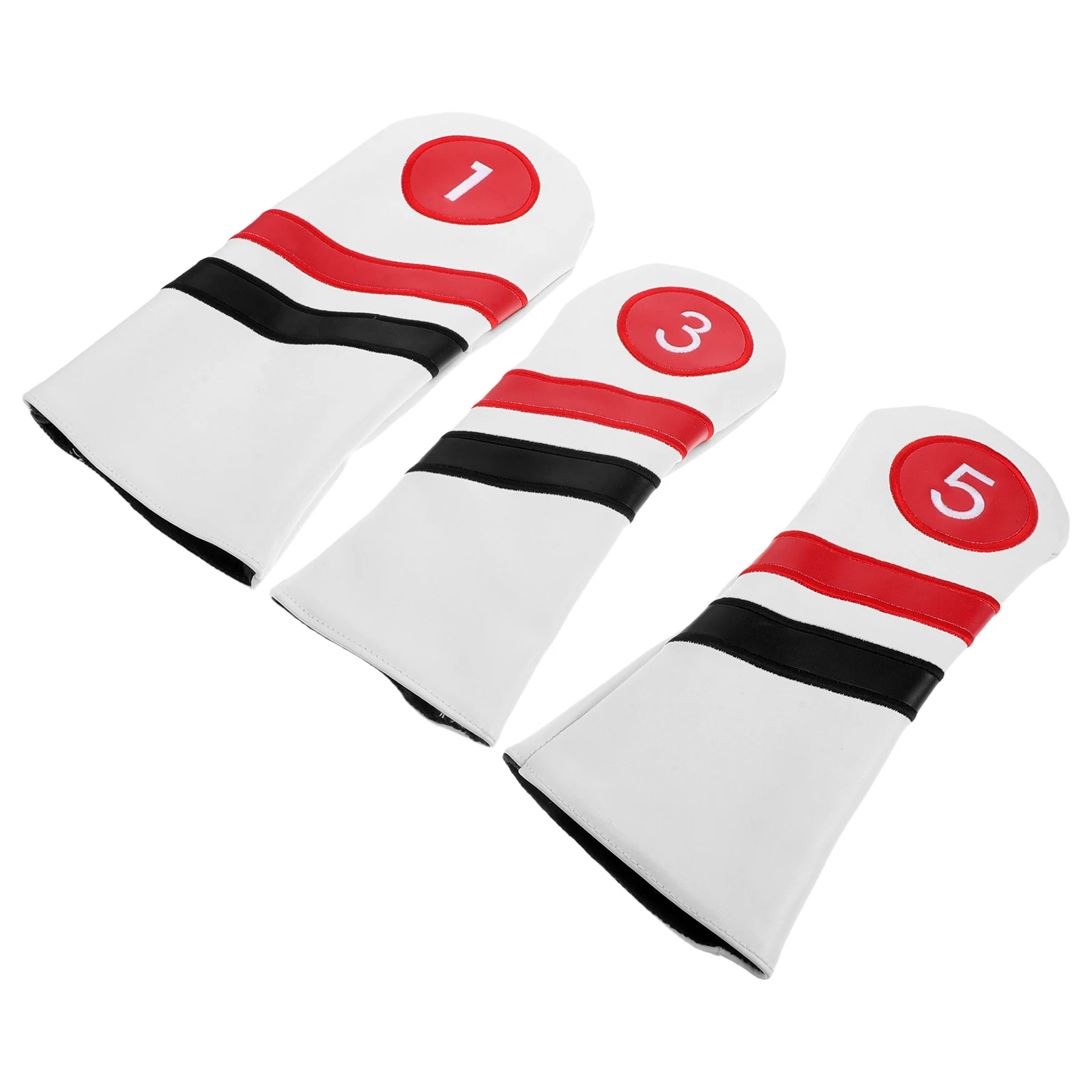 

3 Pcs Golf Club Cover Baseball Bat Head Covers Stuff Protectors for Putters Accessories Drivers Sleeves