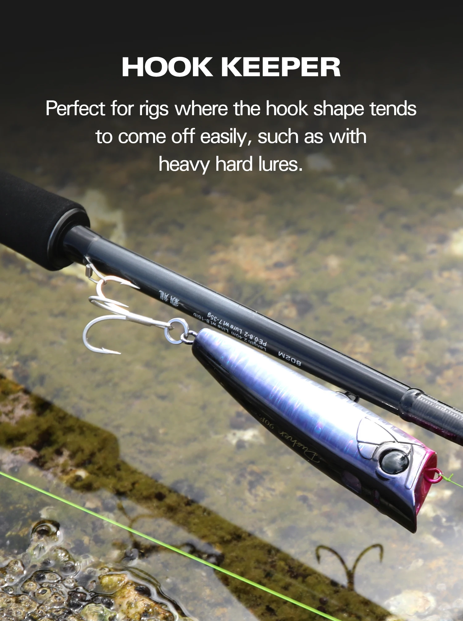 TSURINOYA Inshore Spinnrute TYRANTS S802M S902M S962M S962MH 2-teilige Carbon-Angelrute Hochfester Seebarsch Barracuda – Detail 13