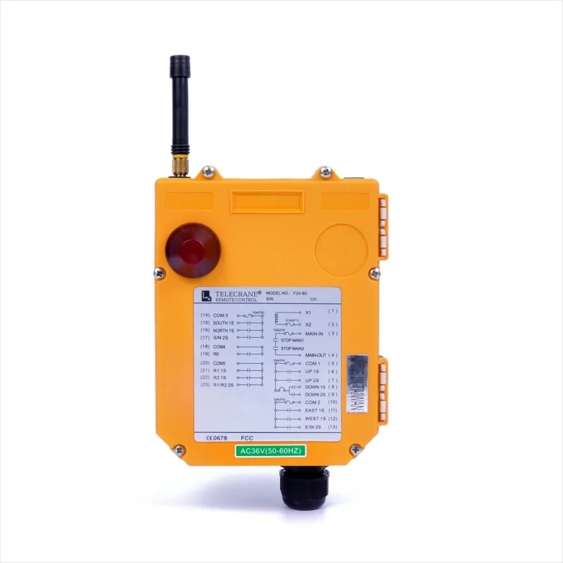 Original Price F24-8D Industrial Crane Remote Control TELECRANE Wireless 8 Double Speed Channels for Crane Hoist