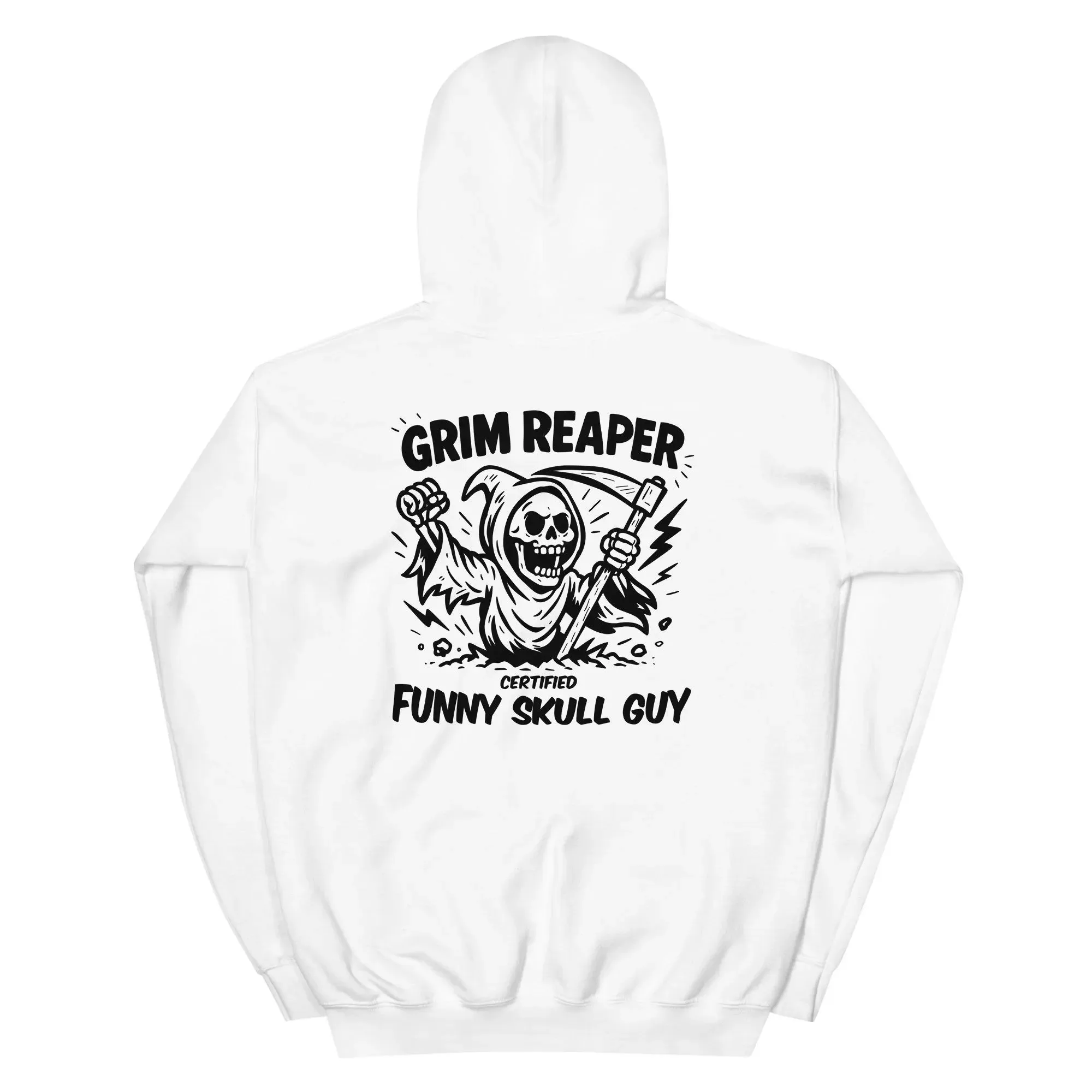 

Осенне-зимний стиль, забавная хлопковая толстовка с капюшоном с черепом Grim Reaper, Rfect для того, что в развлечение, нетрадиционная мода во время года.