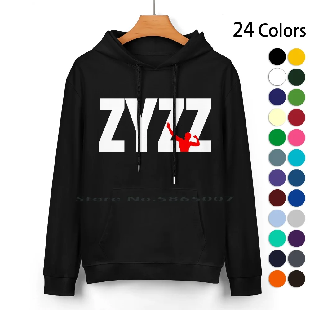 Zyzz Text Sickkunt Gym Bodybuilding Motivational Aesthetic Veni Vidi Vici Design Pure Cotton Hoodie Sweater 24 Colors Fitness