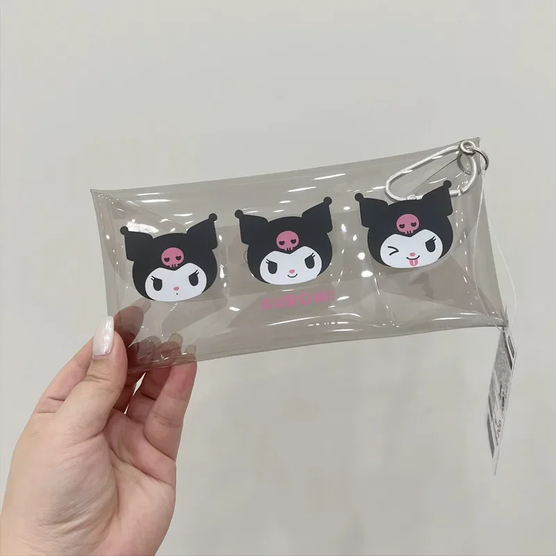Hello Kitty Astuccio per matite in PVC culomi, scatola di cancelleria, portafoglio per trucco cartoon Sanrio, carino borsa per riporre la mia melodia di Cinnamoroll per le donne