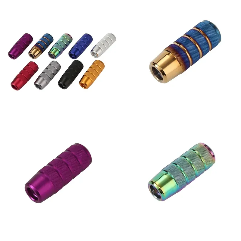 Custom Logo Knurled Grip Universal Shifter Knob JDM Automotive CNC Aluminum Manual Gear Shift Knob