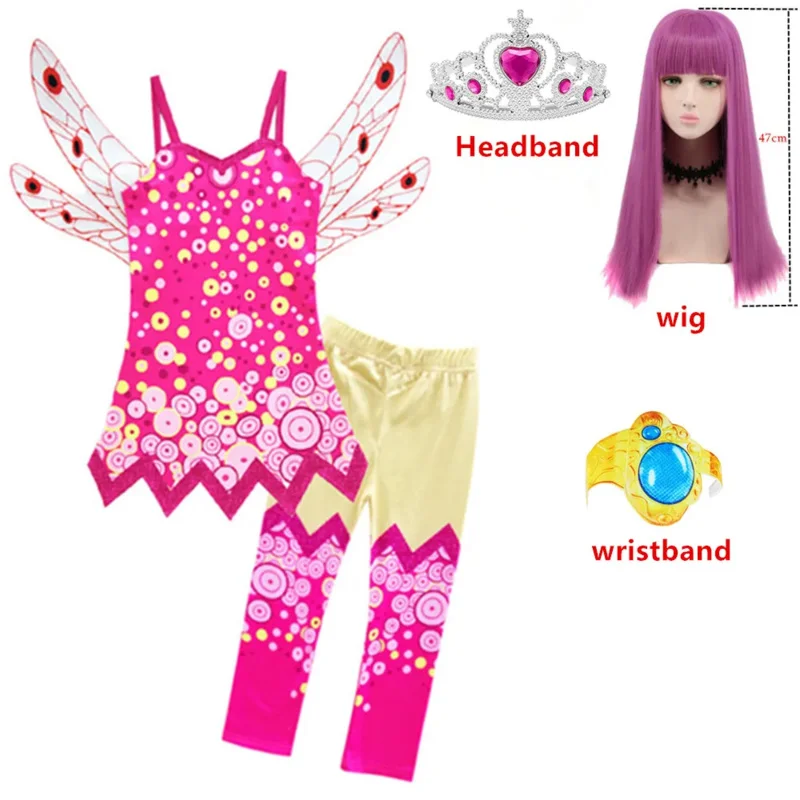 for Girl Halloween Costumes for Kids Girls Mia and Me Clothing Set Mia Cosplay Costume Children Birthday Party Carnival Clothes