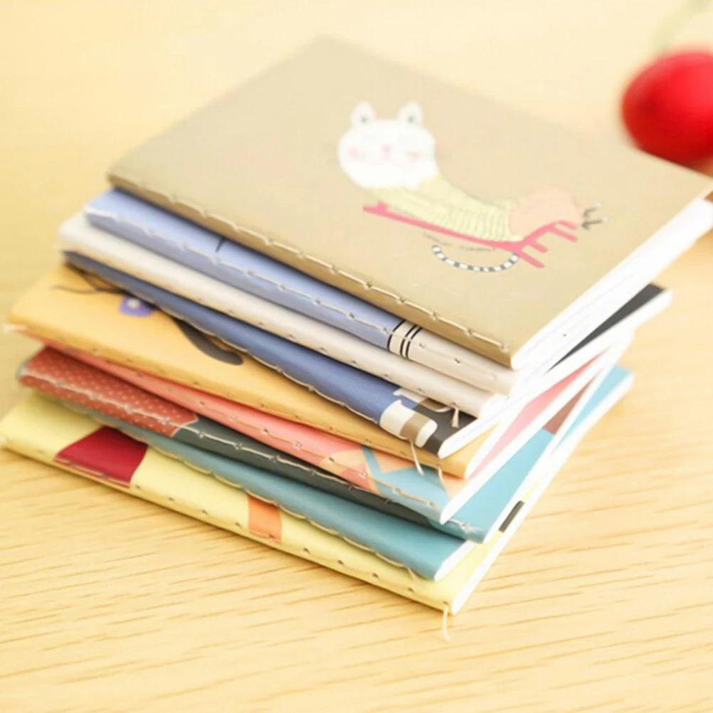 1 Pc Mini Cute Cartoon Notebook Handy Pocket Notepad Paper Journal Diary Portable 2023 New