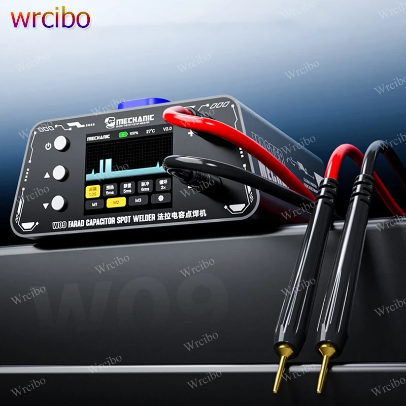

MECHANIC W09 Multi-functional Spot Welder 5500W Max For Phone Battery Welding, With Copper Welding Pen Dual-Pulse LCD Display