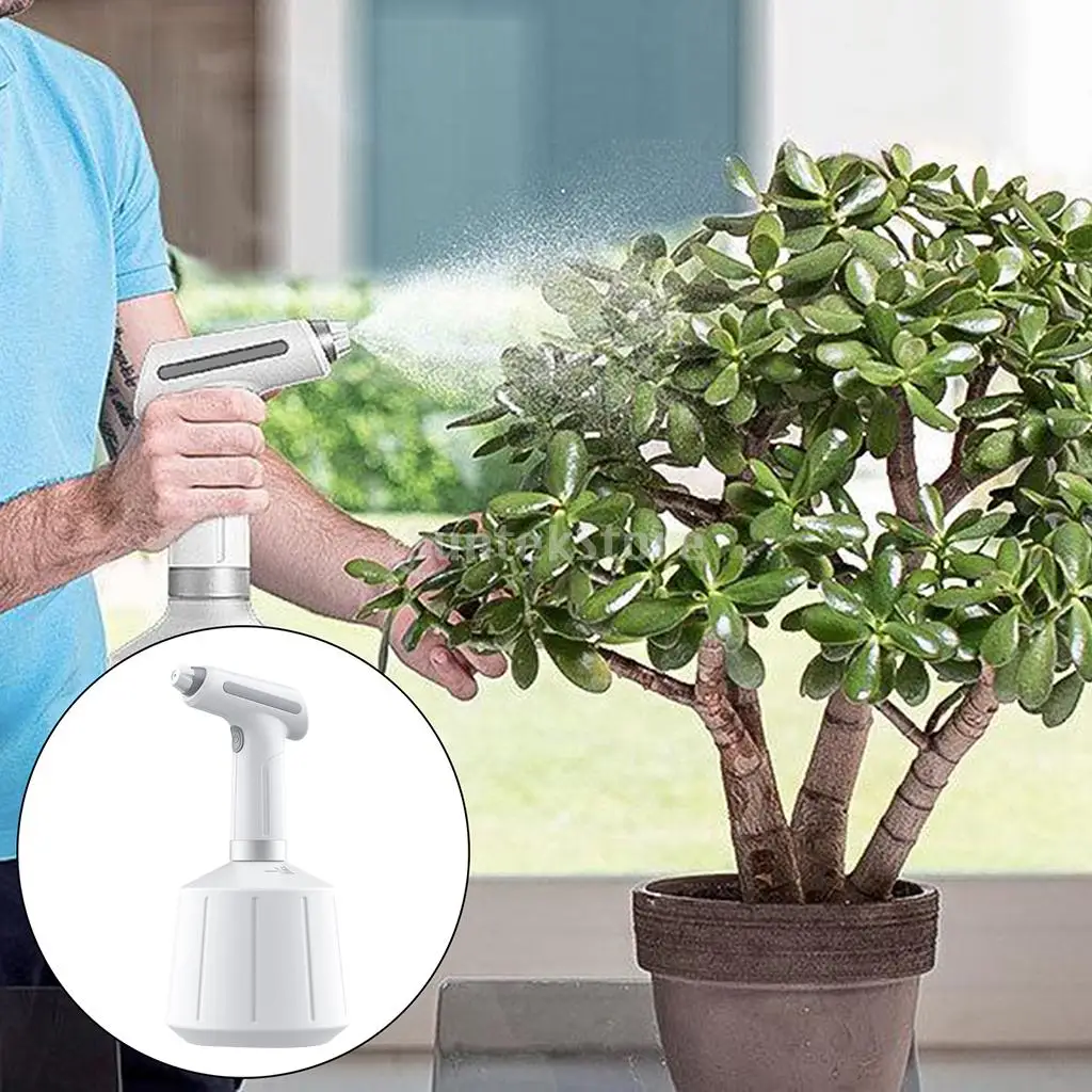 Automatic Electric Watering Sprayer USB Rechargeable Fine Mist to Stream Spray Bottle with Adjustable for Gardening