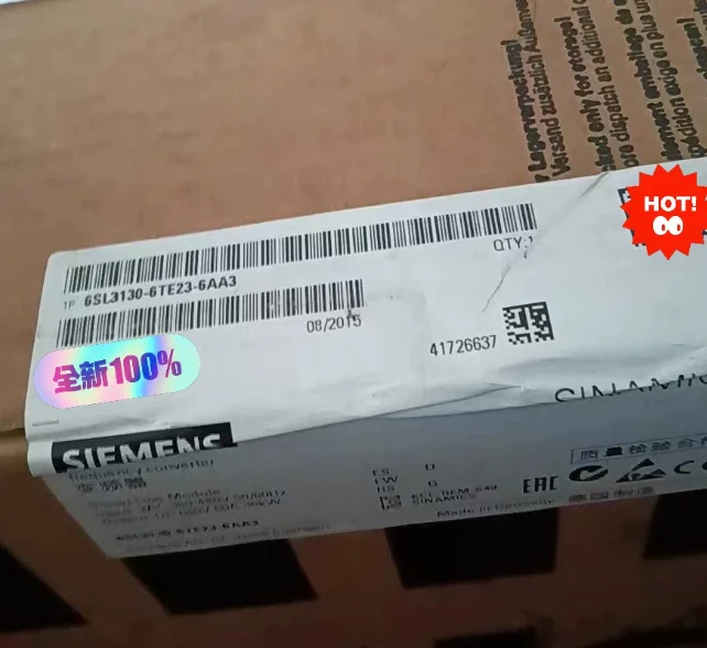 6SL3130-6TE23-6AA3 Brand New SINAMICS S120 SMART LINE MODULE
