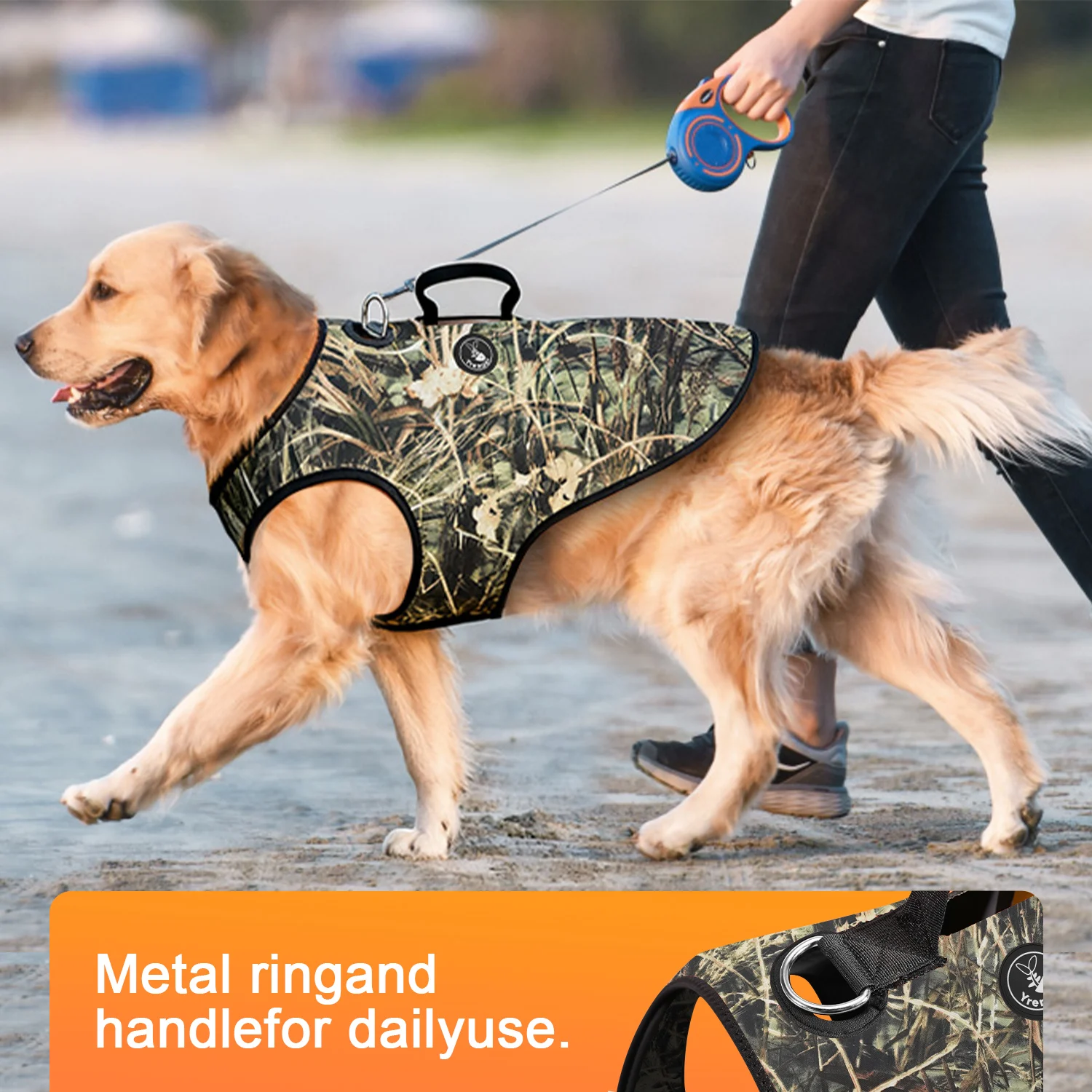 Jungle Woodland Camo Dog Ghillie Suit Breathable Anti-scratch Hunting Pet Clothes Lightweight Tactical Camouflage Coat for Hound view 2