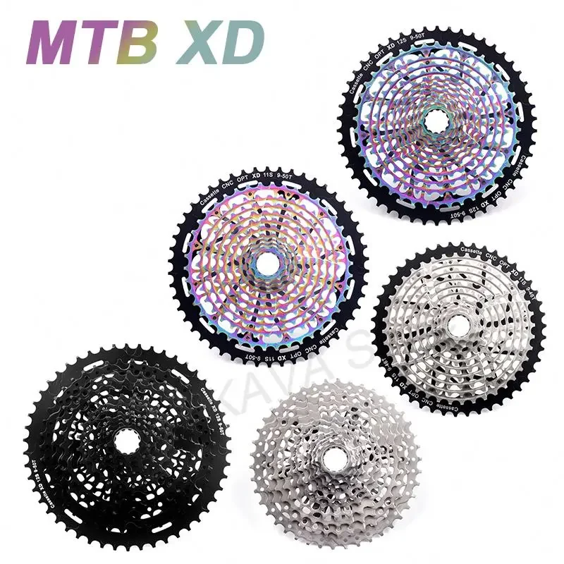 SUNSHINE MTB Bicycle Freewheel 11/12 S 9-50T XD Cassette  Rainbow for SRAM XD Integrated ultra-light Mountain Bike Flywheel