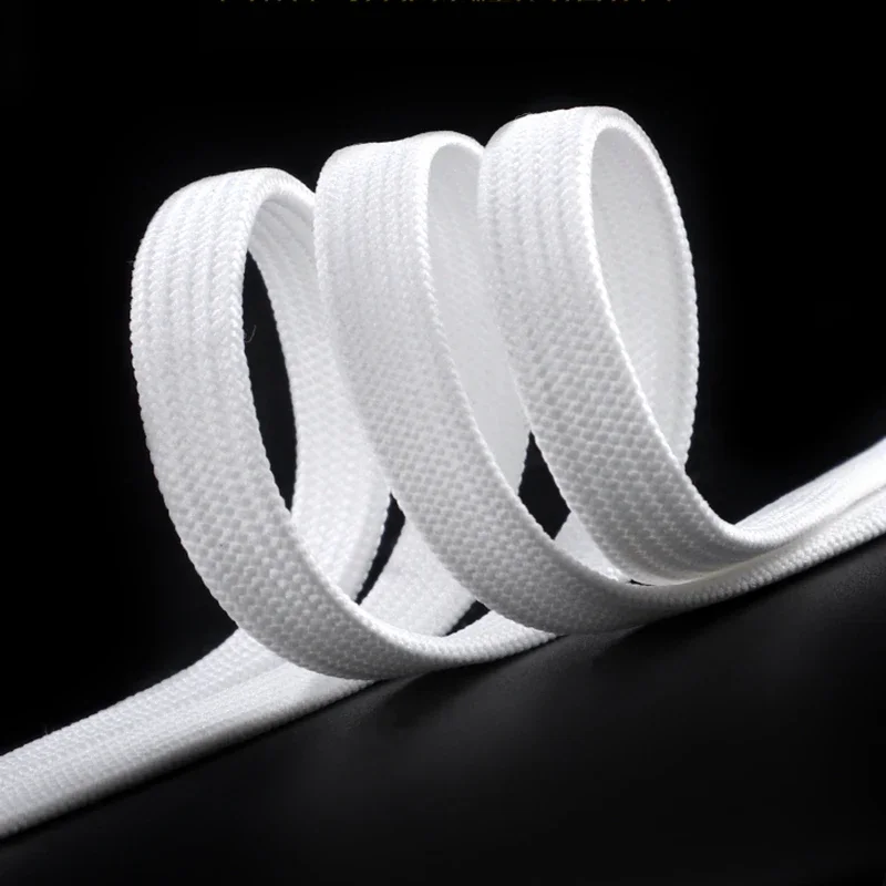 Flat Double Layer Shoelaces Classic Black White AF1 Shoe Laces Solid Sports Shoelace Casual Unisex Shoe Strings Shoe Accessories view 5