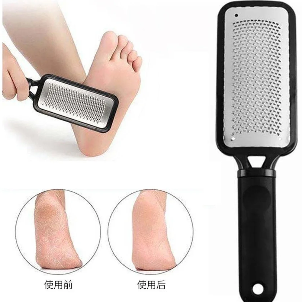 1PC Professional Double-Side Foot File Heel Grater for The Feet Pedicure Rasp Remover Metal Scrub Manicure Nail Tools