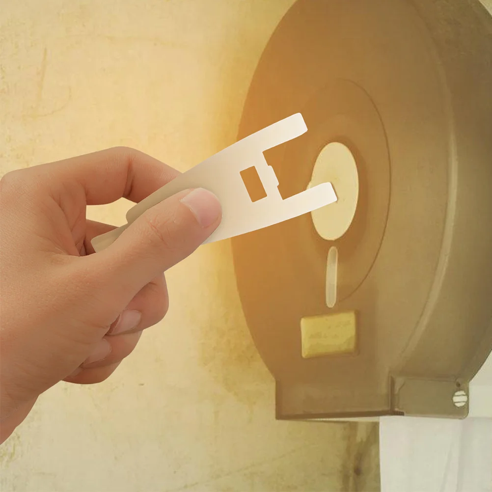 

2Pcs Universal Paper Towel Dispenser Key Plastic Toilet Paper Tissue Key for Commercial Office Building Maintenance and Restroom