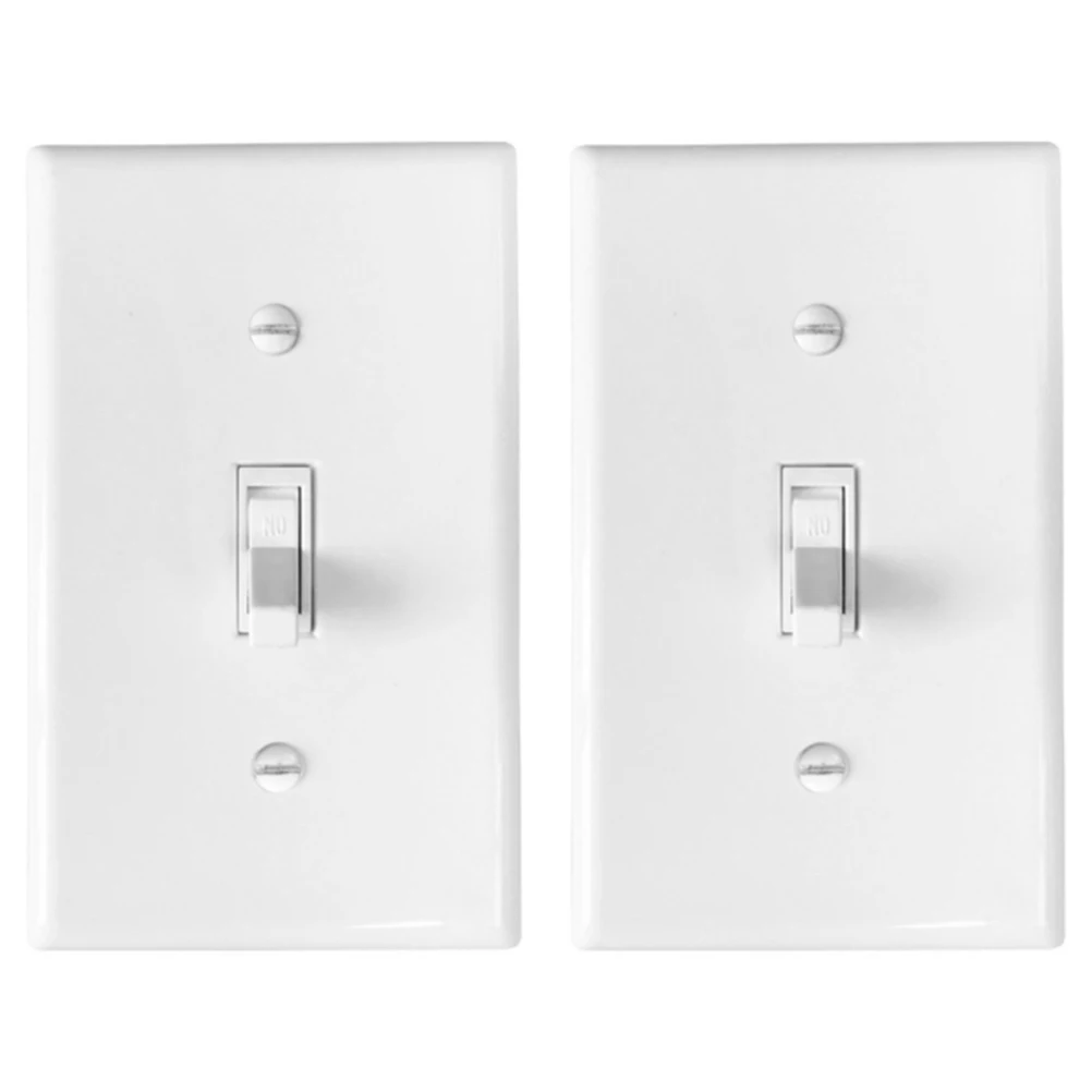 

4pcs Switch Panel Home Wall Light Mechanical Toggle Led Anti-Scratch Insulation Replacement Easy Install Screws Included For