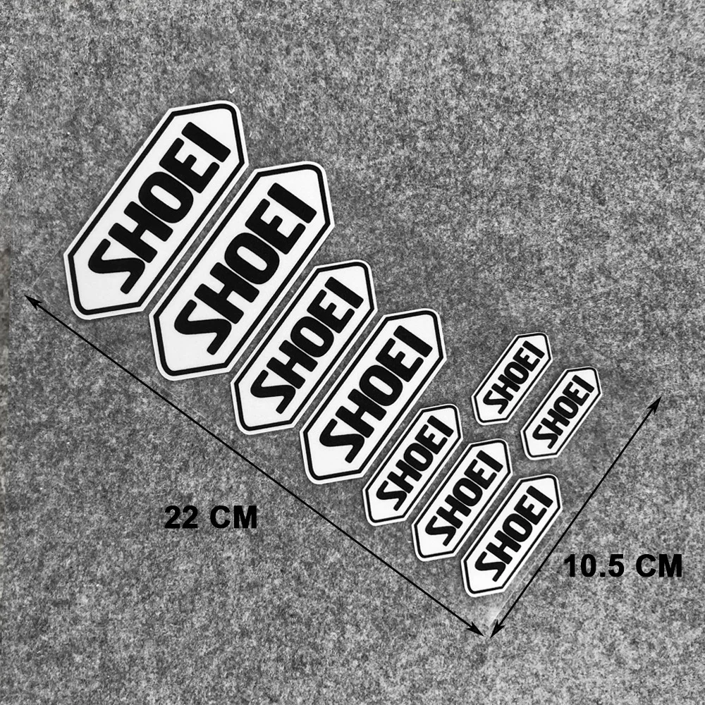 SHOEI 헬멧 스티커에 대한 반사 색상 오토바이 개조 방수 장식 범용 액세서리