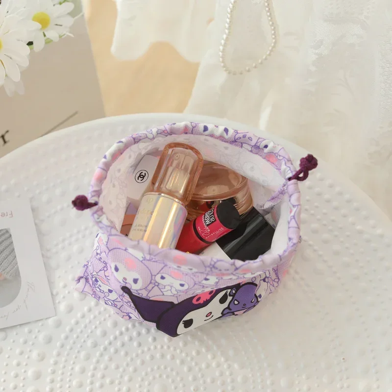 Sanrio Hello Kitty Drawstring Bag Cartoon Storage Bags Cosmetic Sundries Drawstr Pouch Travel Portable Sorting Bag Cute Gift Bag