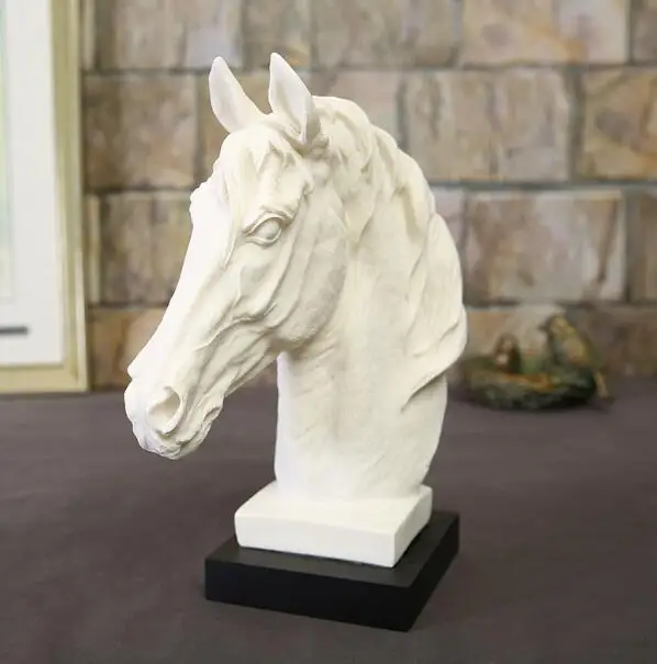 

Ancient Roman creative sandstone 2style horse-head furnishing-shop furnishing-sample Animal Sculpture statue Home Decoration