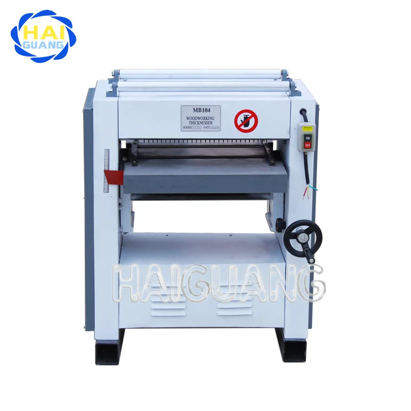 Professional Light-duty Single Side Woodworking Thickness Planer Carpentry Machine Tools with HSS Straight Cutterhead