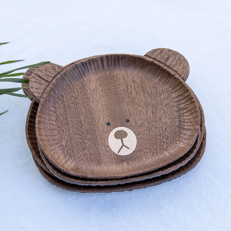 

Милая деревянная тарелка в японском стиле с ручной росписью, креативная тарелка для десертов, чая, фруктов, мягкая и уютная посуда