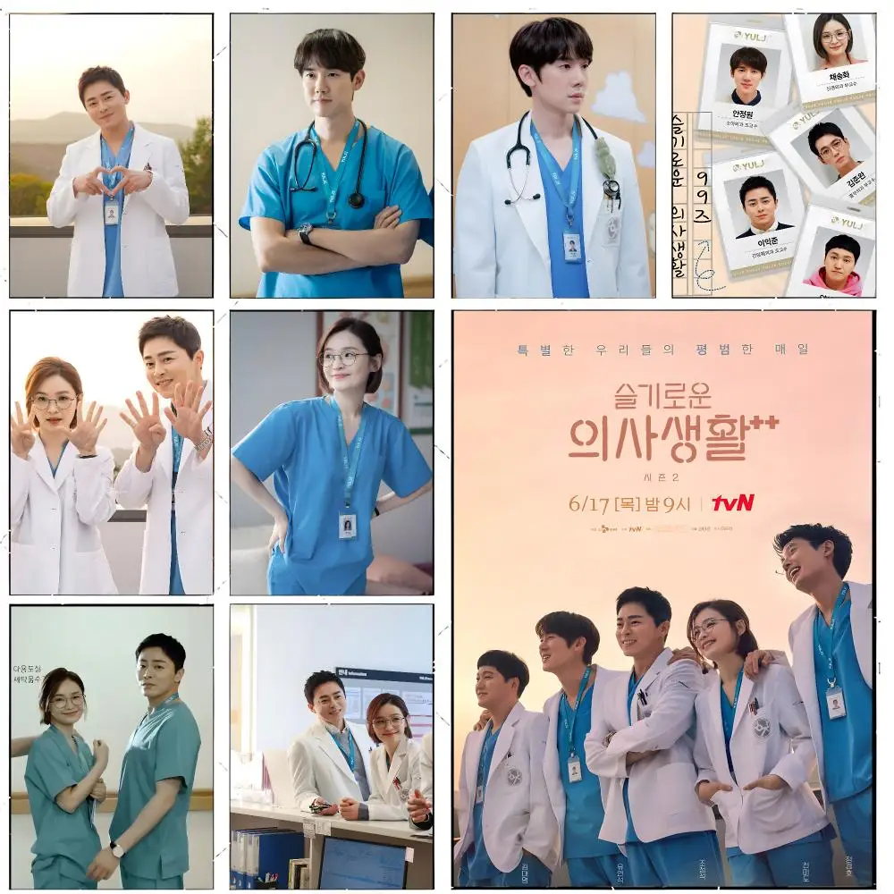 Heartwarming Korean Drama Hospital Playlist Poster Premium Decor Art & Gift for Household Lounge Home Ornaments