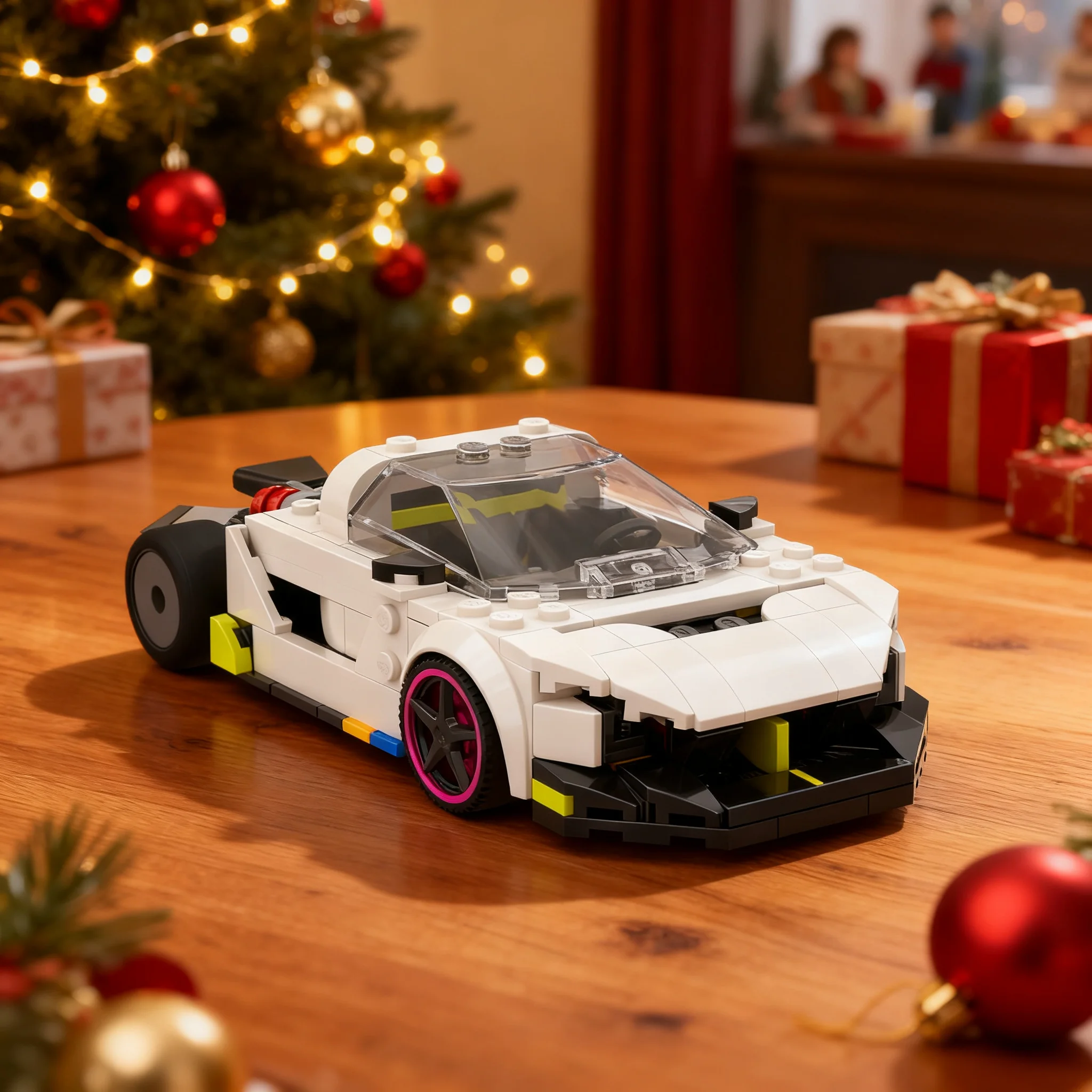 228pcs MOC City Champions Koenigsegges Absolut Exposed Engine Model Christmas Gift Creative Home Decor Art Craft
