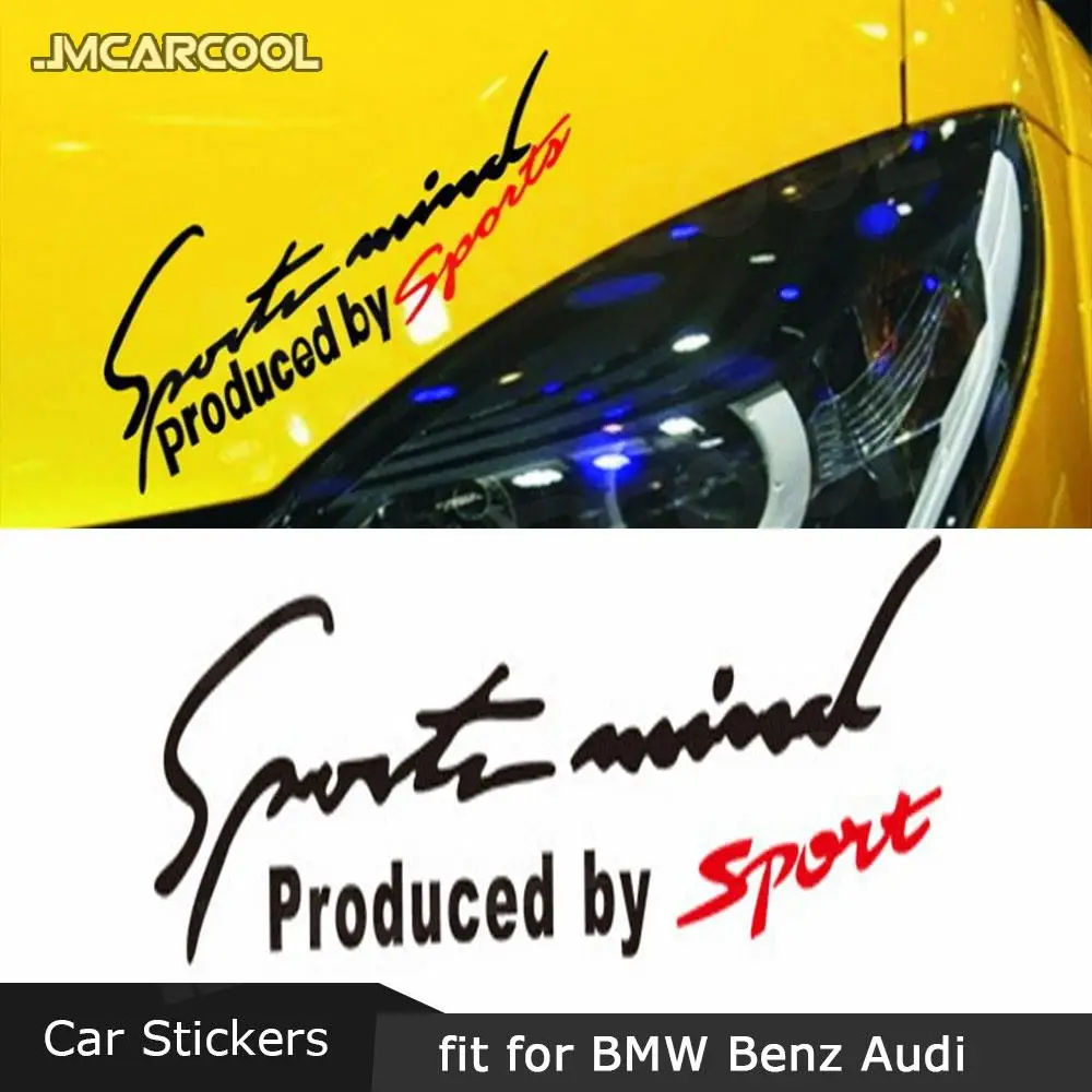 Sport Stil Auto Aufkleber Emblem Abzeichen Aufkleber Motorhaube Aufkleber Auto Kunststoff Auto Außen Zubehör Trim Für BMW Für Benz Für Audi