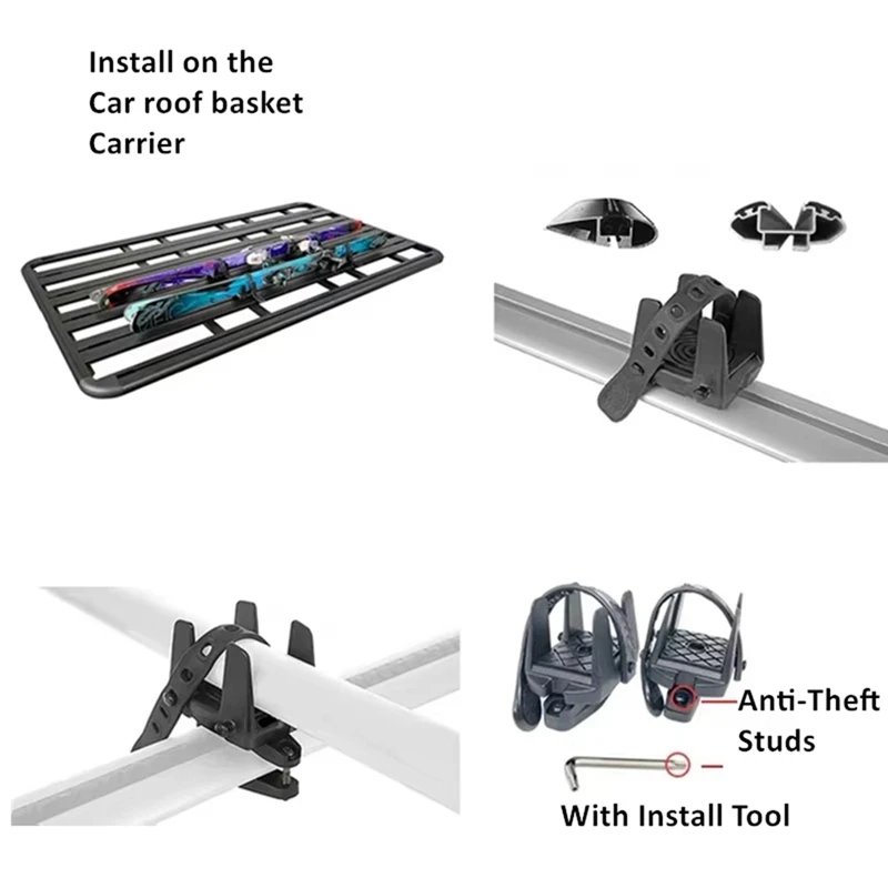Super Sale 1 Pair Versatile Car Roof Rack & Crossbar Pair for Multiple Vehicle Models