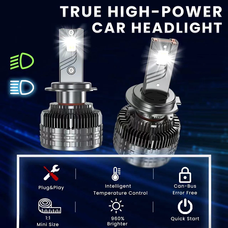 K13 240W H7 H11 Led Lamp 3 Copper Tube Led Light For Car Light Fog Light H7 H11 HB3 9005 H4 Led Headlight Bulb