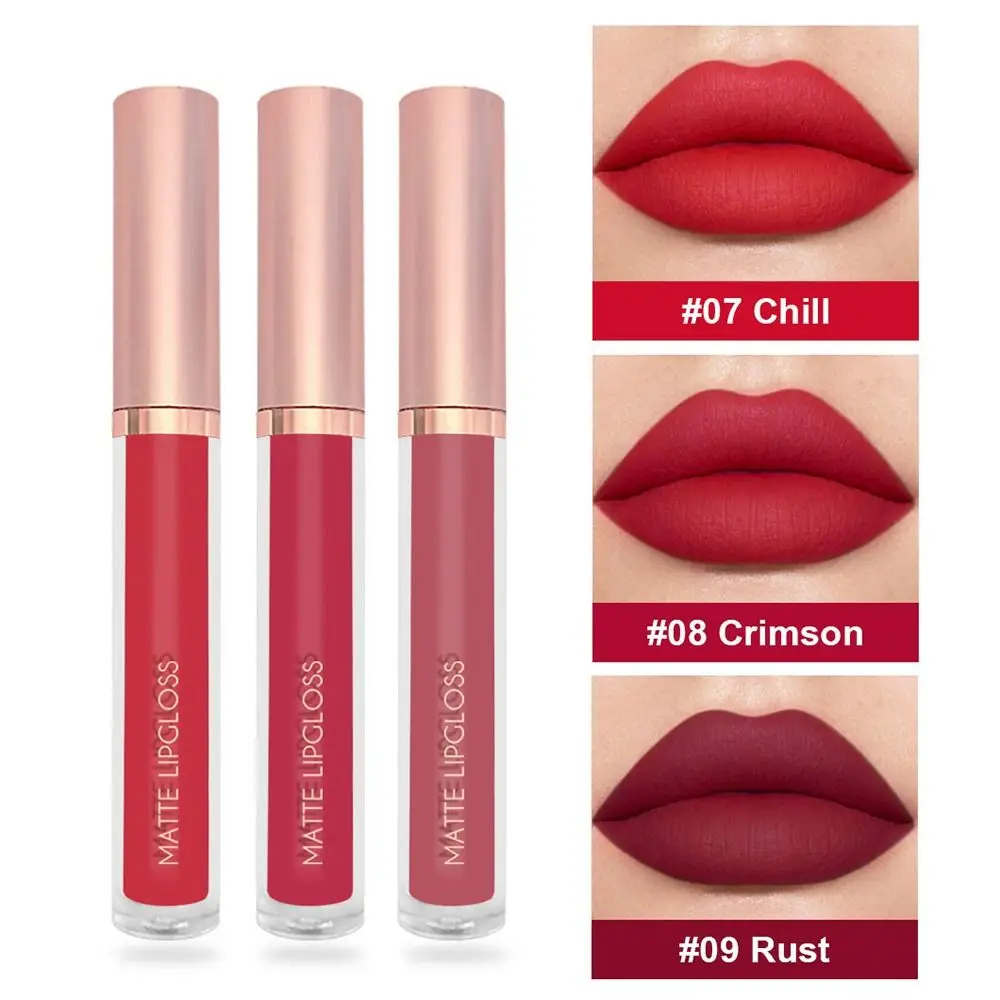New Hydration Lip Glaze Waterproof Easy To Apply Velvet Matte Lipstick Matte Texture Long Lasting Lipstick Set