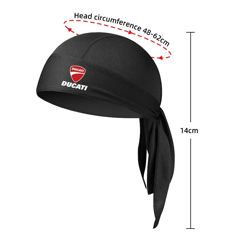 Diadema de secado rápido para motocicleta, bufanda de verano para hombre, Bandana para correr, pañuelo para la cabeza, pasamontañas para senderismo y correr, sombrero para Ducati
