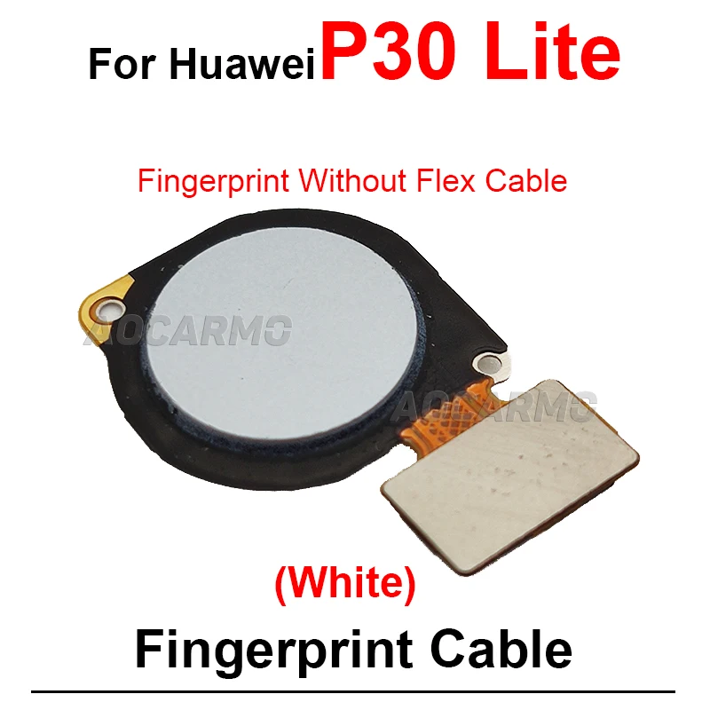 For Huawei P30 Lite Fingerprint Button Ring Sensor Flex Cable Repair Parts Black Dark Light Blue White