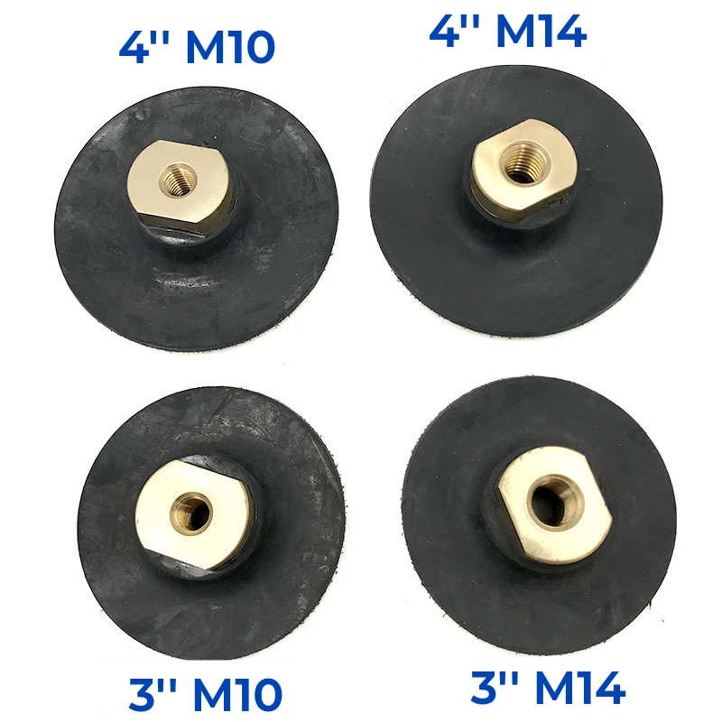 3/4 Inch Angle Sandpaper Self-adhesive Disc M10 M14 Rubber Based Back Pad For Polishing Backer Pads