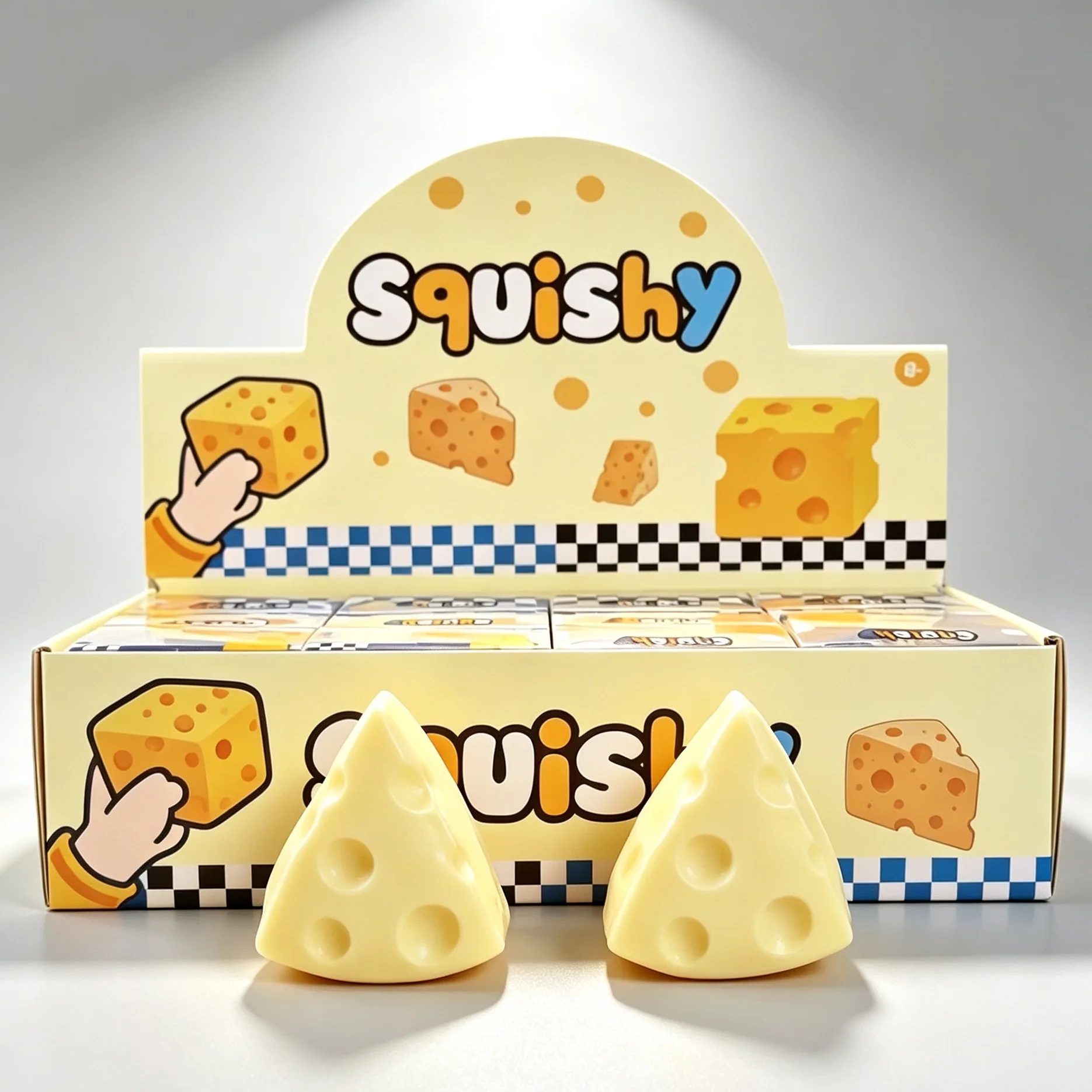 Vaseline Cheese Squishy Toy, Soft Squeeze Stress Relief Fidget Toy image 5
