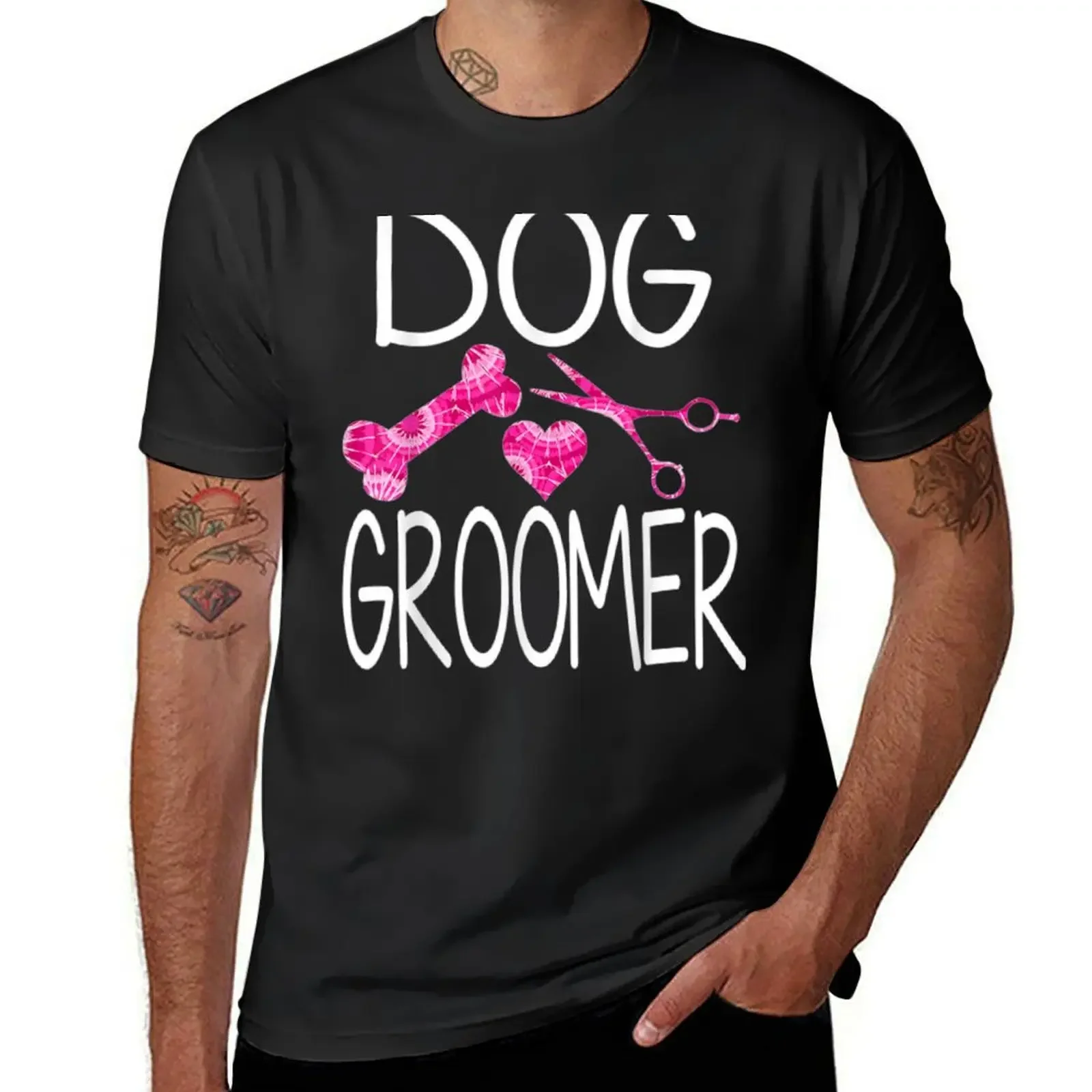 

Dog Groomer Shirt Cute Dog Pet Grooming Gift Tshirt T-Shirt Short sleeve tee customs tops t shirts for men