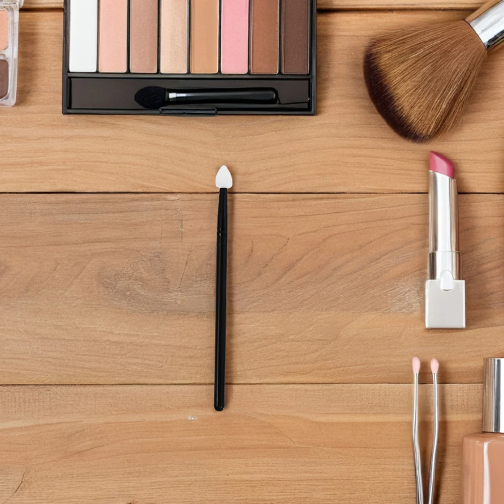 مجموعة فرش ظلال العيون مكونة من 4 قطع من أدوات توزيع السيليكون الناعمة لتطبيقات أدوات المكياج الصديقة للسفر للنساء #5