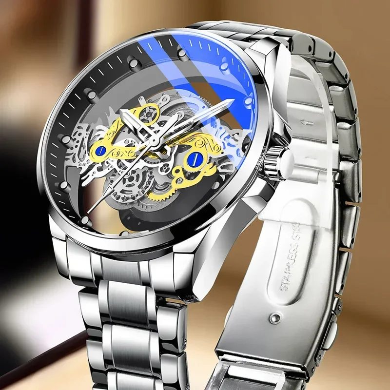 Treg's new double-sided hollow automatic movement non-mechanical watch tourbillon watch