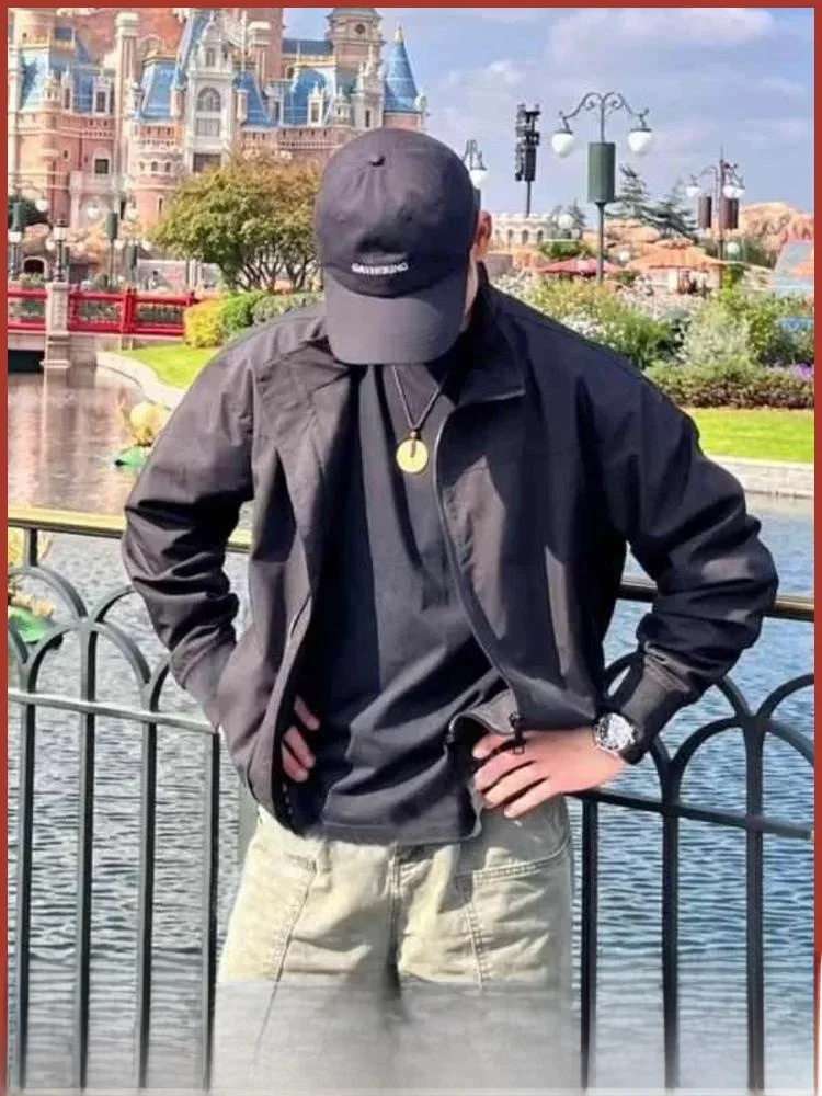 

Bomber Series Sli American Retro High-End Spring MA Pilot Jaet Waterproof Men's Outerwear Youth Trend Spring Autumn