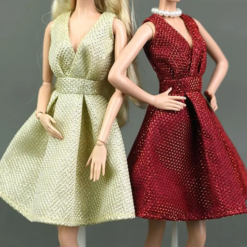 

Elegant 1/6 Doll Dress Soft Texture Easy To Wear Doll Clothes For Children Toy Doll Role Play And Display Accessory A2UB