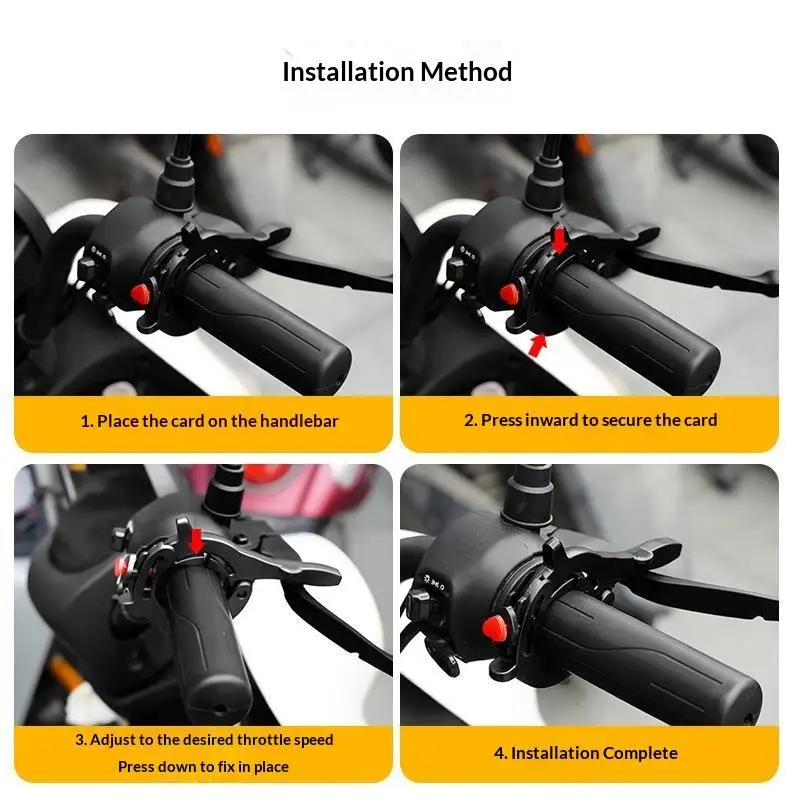 Motorcycle Cruise Throttle Assist Lock Ideal Gift for Riders Universal Fit for Ebike Scooter Long Riding Fatigue Relief
