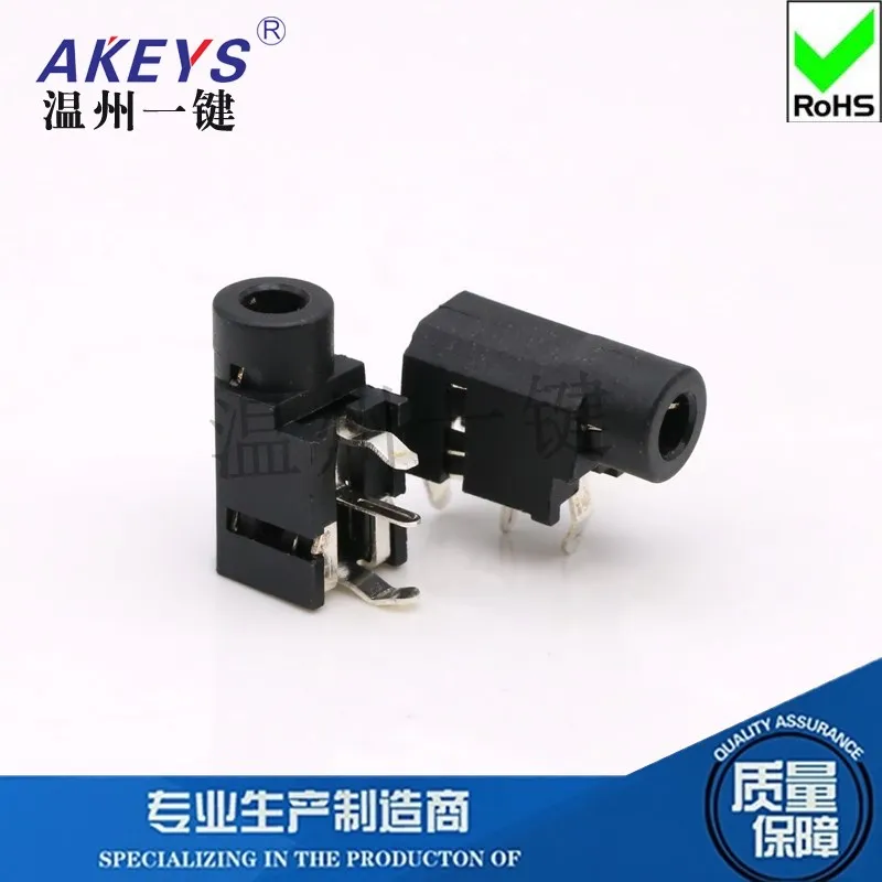 10pcs PJ-314 Mono-Dual Channel 3.5mm Headphone Socket 3.5 Audio Socket Headphone Holder Connector