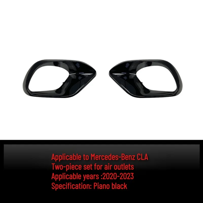 

Для Mercedes Benz 2020-2023 CLA C118 CLA45 AMG Автомобильный передний бампер, боковой спойлер, сплиттер, противотуманная фара, решетка, канавки, вентиляционные отверстия, комплект кузова