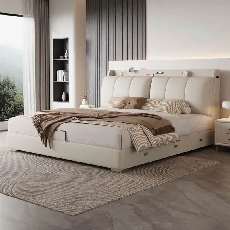 

Bedroom Storage Bed Modern Corium Wedding Luxury Bed Corium Double Recamaras Matrimoniales Completas Muebles Home Furniture