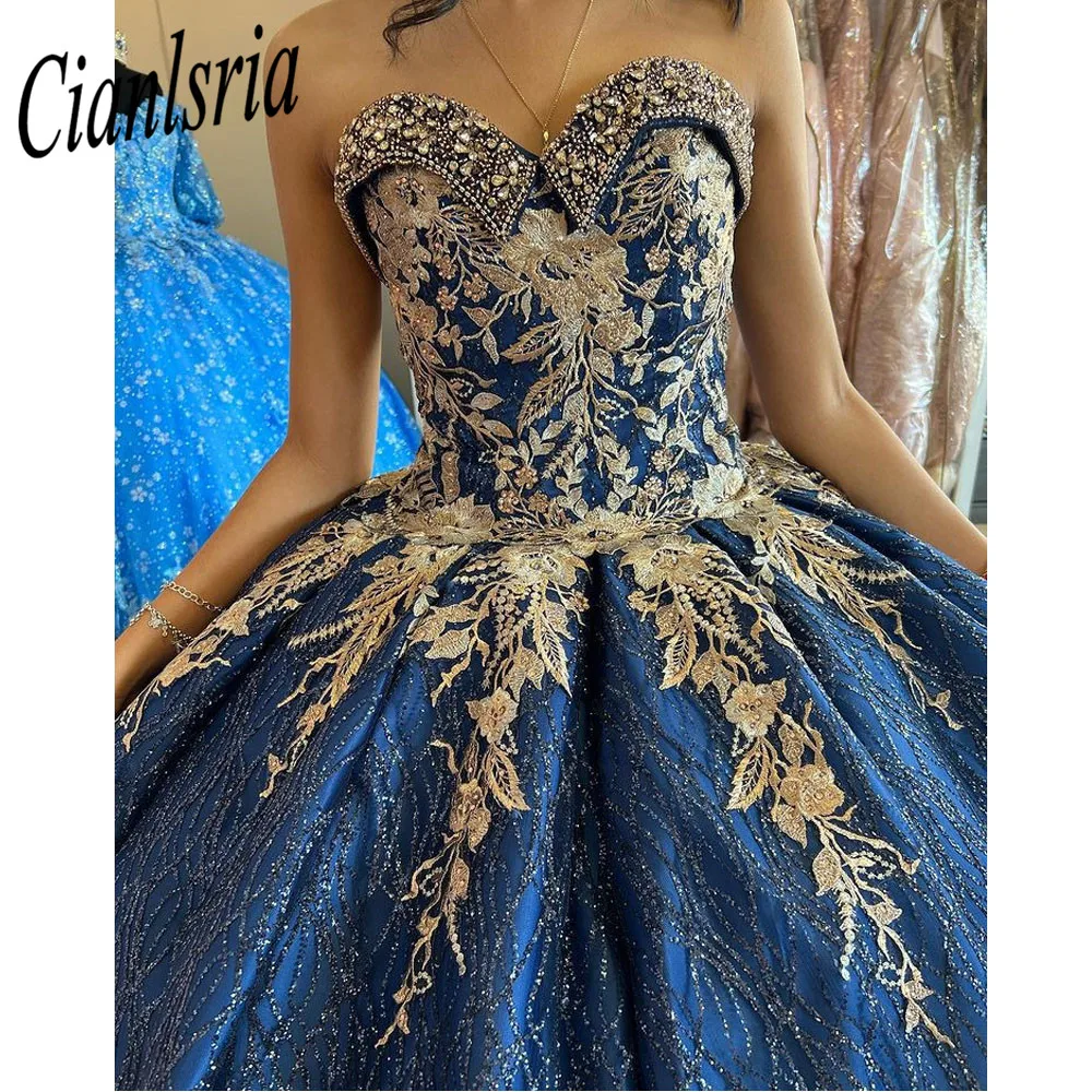 

Мексиканские платья Quince изумрудно-зеленого цвета Quinceanera для девочек, корсет на шнуровке с аппликацией, милые пышные платья 16, Vestidos de XV años