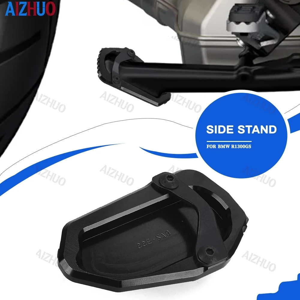 

New For BMW R1300GS R 1300 GS R 1300GS Trophy Triple 2024-2026 Motorcycle Kickstand Foot Side Stand Extension Pad Support Plate