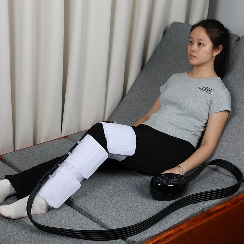 Rechargeable Portable DVT Prevention Device Air Compression Leg Massager For Pain Relief And Circulation